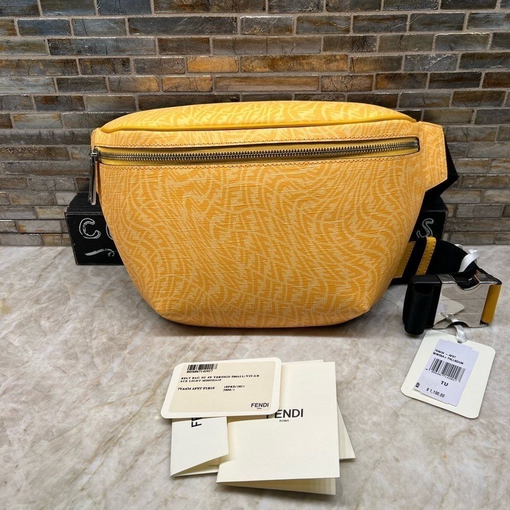 FENDI x Sarah Coleman FF Vertigo Coated Canvas Belt Bag - Picture 4 of 13